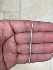 Real Solid 925 Sterling Silver Snake Chain Necklace 1.6mm In 16",18",20",22",34",30" - Genuine 925 Silver - Round Snake