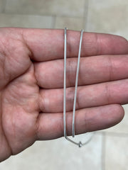 Real Solid 925 sterling silver Snake Chain necklaces 1.4mm 16",18",20",22",34",26'',30" - Genuine 925 Silver - Round Snake
