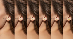 SOLID 14K Gold Ball Earrings 3MM Ball Earring Studs, Gold Push Back Studs Woman, Kids Genuine Gold Ball, Gift