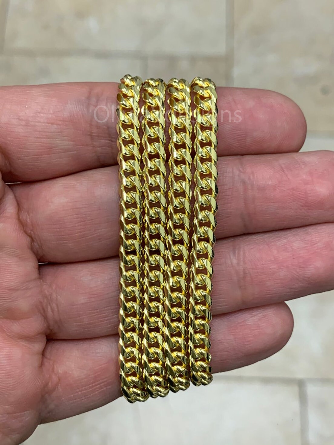 Solid 925 Sterling Silver Italian Chain Necklace, Solid Miami Cuban Curb Link Chain, 5mm Necklace Chain, Gift For Him, Cuban Link Necklace