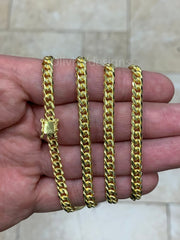 Solid 925 Sterling Silver Italian Chain Necklace, Solid Miami Cuban Curb Link Chain, 5mm Necklace Chain, Gift For Him, Cuban Link Necklace