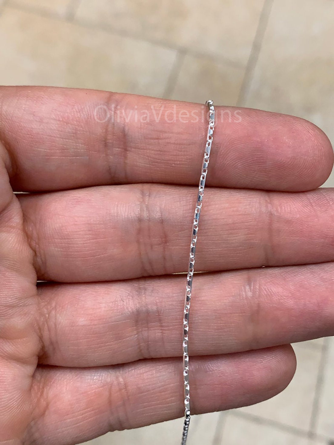 Solid 925 Sterling Silver Italian HESHE Chain 1.4mm Unisex Necklace Made in Italy, 16 18 20 22 24 or 30" Inches, Plux