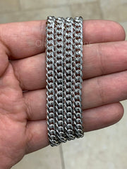 925 Solid Sterling Silver Miami Cuban 5mm Men Boyfriend Father Dad Gift -  Best Seller Heavy Chain - 8'' 8.5'' 20'' 22'' 24'' 26'' 28'' 30''