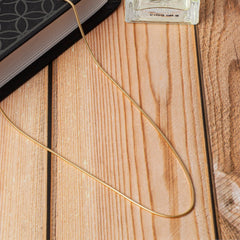 925 Sterling Silver 14K Yellow Gold Plated Round Snake Chain necklaces 1.4mm -  All Lengths - Round Snake