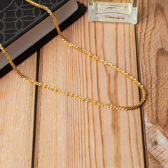 925 Sterling Silver 14K Yellow Gold Plated Sparkle Glitter Margarita Twisted Rock Chain 3mm Necklace, 925 Sterling Silver, Diamond Cut