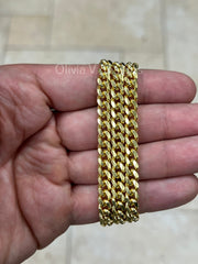 925 Sterling Silver Italian Chain Necklace, Miami Cuban Curb Link Chain, 6.3mm Necklace Chain, Cuban Link Necklace