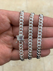 925 Solid Sterling Silver Miami Cuban 6mm Men Boyfriend Father Dad Gift -  Heavy Chain - 7'' 7.5'' 8'' 8.5'' 20'' 22'' 24'' 26'' 30''